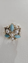 Load image into Gallery viewer, BLUE LARIMAR OVAL COCKTAIL RING
