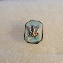 Load image into Gallery viewer, BLUE LARIMAR HONEYBEE RING
