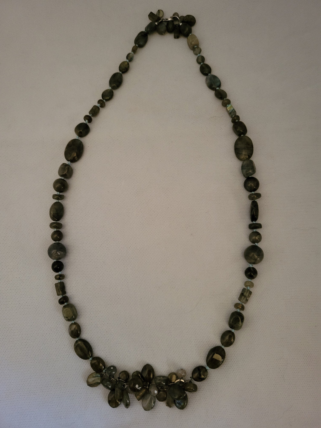 Green-Jade Gemstone Beaded Necklace