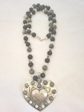 Load image into Gallery viewer, BLACK -JASPER BEADED NECKLACE
