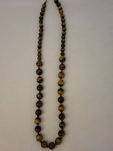 Load image into Gallery viewer, Tiger-Eye Beaded Necklace
