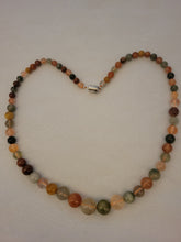 Load image into Gallery viewer, GOLD-MULTI SHADES BEADED NECKLACE
